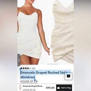 House of CB Cream Dress